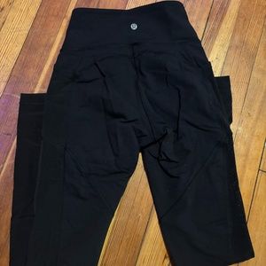 Black Mesh Lululemon Leggings (with pockets)